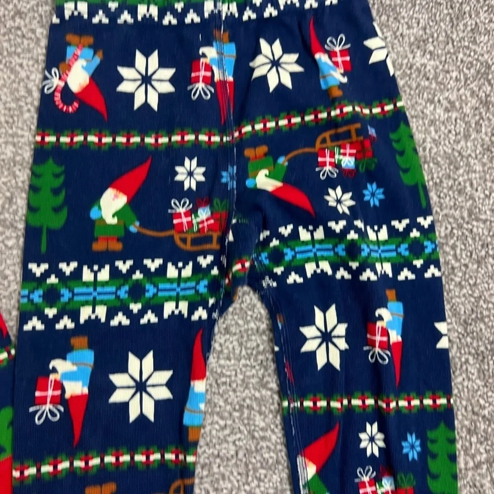 Hanna Andersson Organic Cotton Long John Festive Kids Pajamas NEW  size 3T